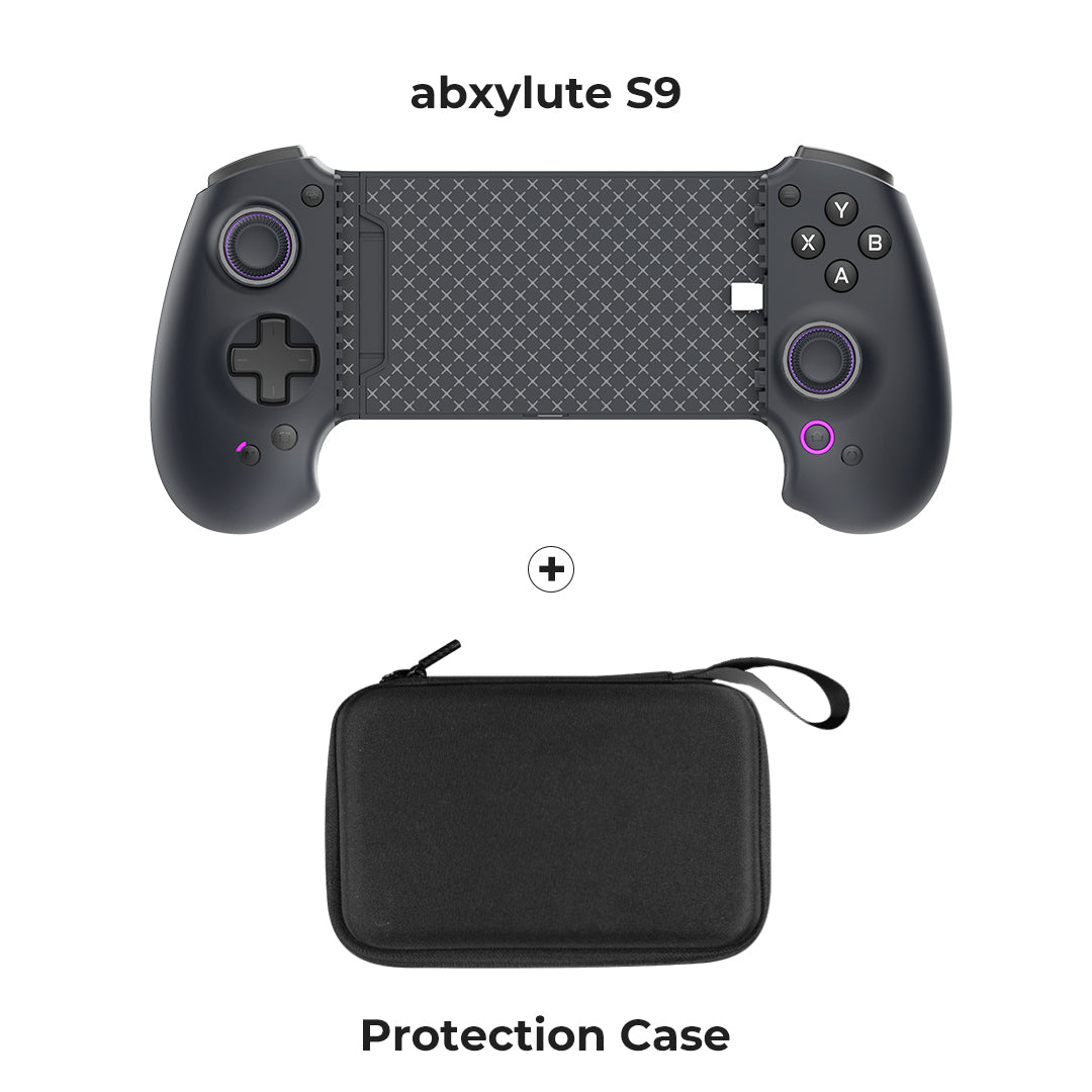 abxylute S9 Mobile Gaming Controller, Supports Playing While Charging, Compatible with iPhone (Including iphone 17 Series), Android, and Tablets