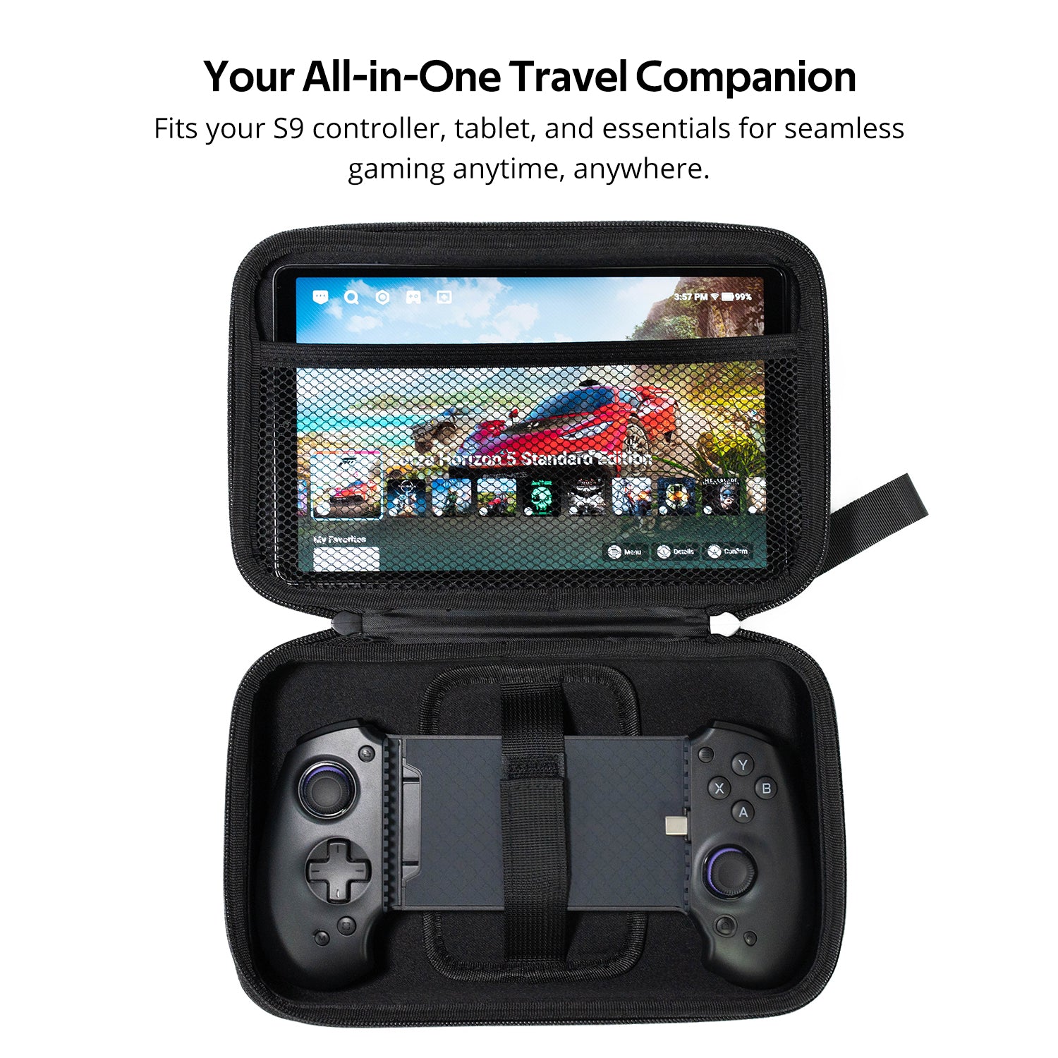 abxylute S9 Mobile Gaming Controller, Supports Playing While Charging, Compatible with iPhone (Including iphone 17 Series), Android, and Tablets