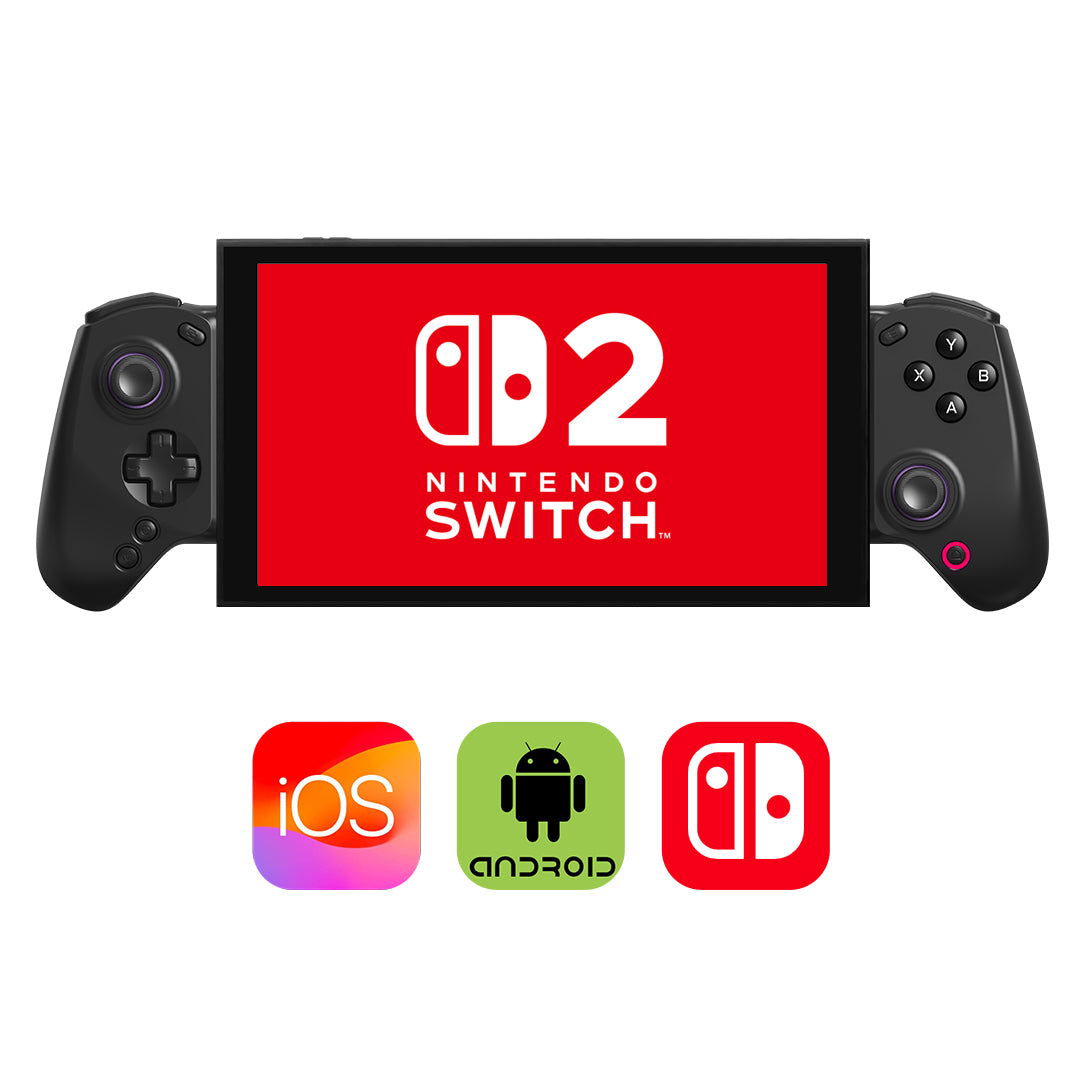 abxylute S8 Wireless Mobile Controller Compatible with Nintendo Switch 1/2, iPhone (Including iphone 17 Series), Android & Tablet