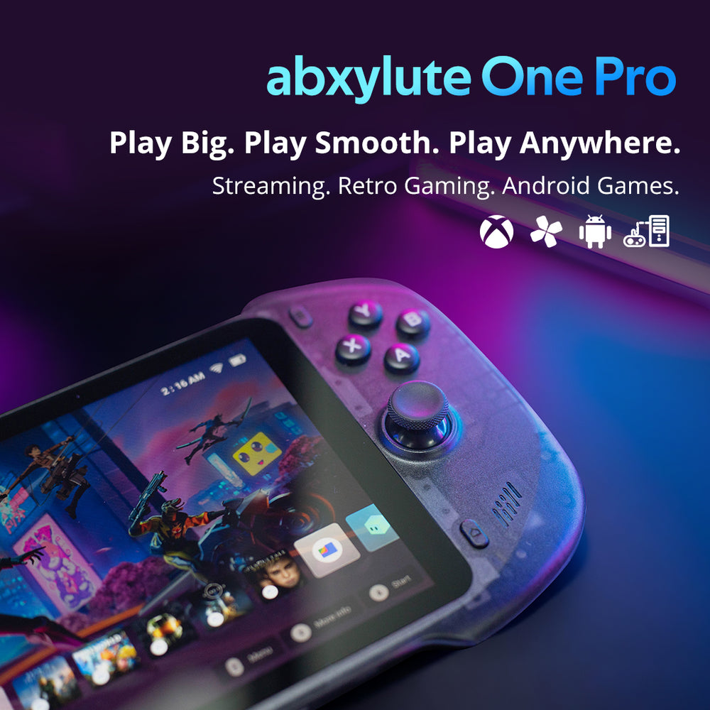 abxylute One Pro – Portable Gaming Handheld for Cloud, Remote & Retro Games