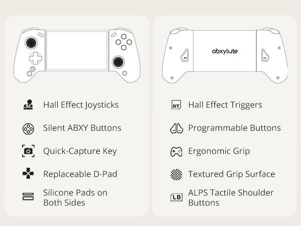 [Pre-order] abxylute S8 Wireless Mobile Controller [Free Shipping] Compatible with Nintendo Switch 2/iPhone/Android