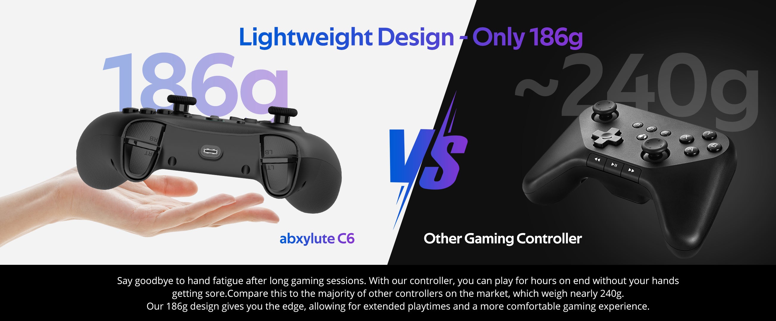 abxylute C6 Wireless Gaming Controller