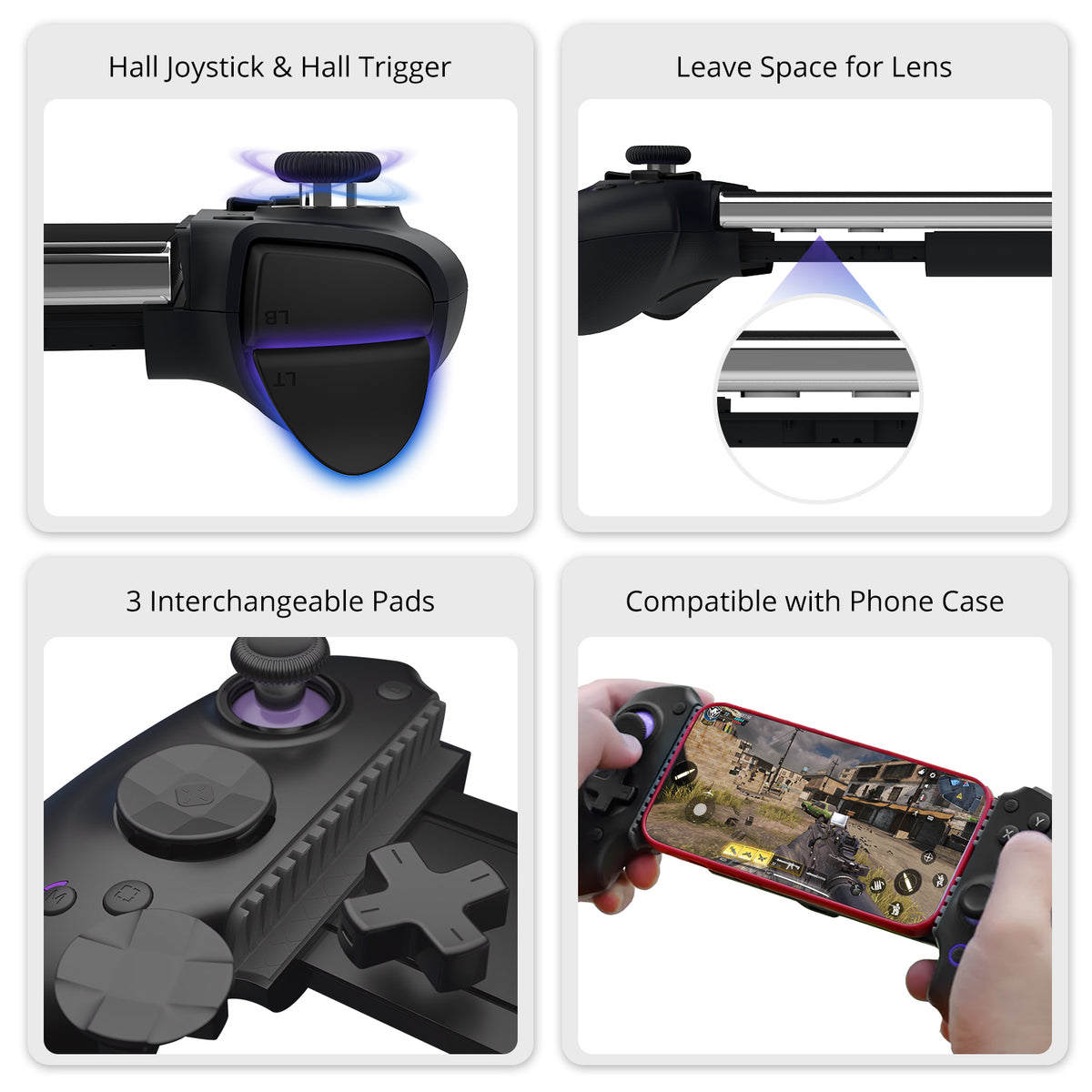 S8 Controller Bluetooth Retro Per IPhone 15/16/17, IPad E Switch – Joystick Hall, Trigger E Pulsanti Personalizzabili!